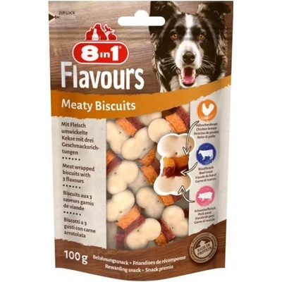 8in1 FLAVOURS Meaty Biscuits 100 g