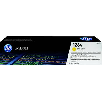 HP Оригинална тонер касета за LaserJet 126A, цвят жълт (CE312A)