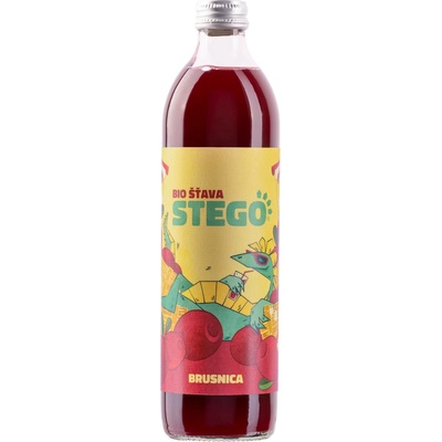 STEGO bio nápoje BIO 100 % šťáva Brusinka 500 ml