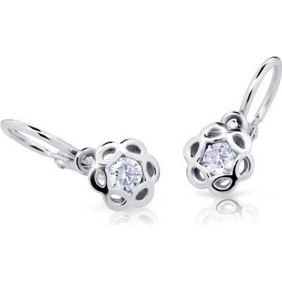 Cutie Diamonds Pôvabné detské náušnice z bieleho zlata s briliantmi DC2179-10-10-X-2
