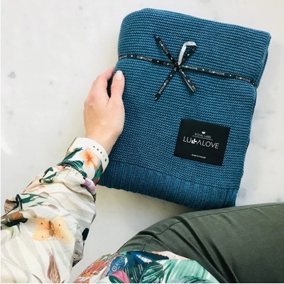 Lullalove Bambusová dečka Petrolejová