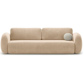 Cosmopolitan Design Бежов кадифен сгъваем/с място за съхранение диван 262 cm Tonale - Cosmopolitan Design (COS_3SF_121_F1_TONALE2)