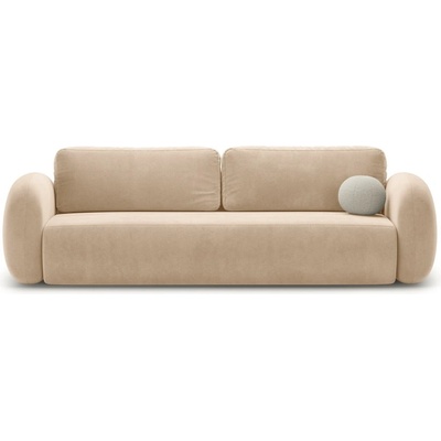 Cosmopolitan Design Бежов кадифен сгъваем/с място за съхранение диван 262 cm Tonale - Cosmopolitan Design (COS_3SF_121_F1_TONALE2)