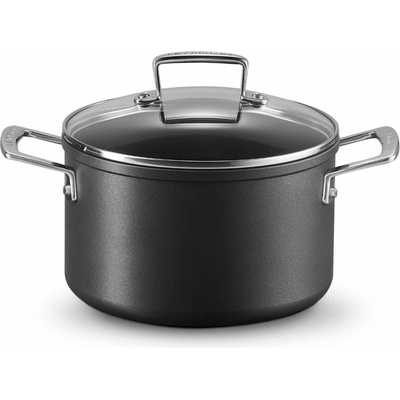 Le Creuset Kastról TOUGHENED 20 cm, 3,8 l, čierna, hliník