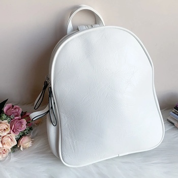 Image 1 of Кожена Бяла раница модел - ly1001