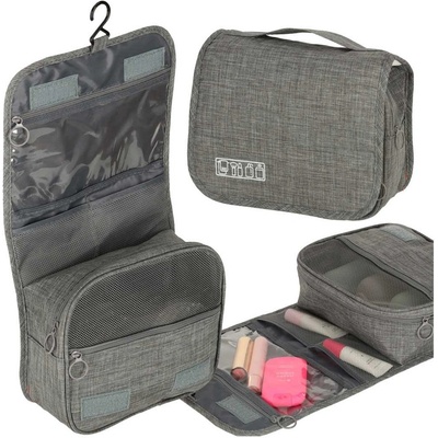 Creative Corner KI-2849586988 cestovní kosmetická taška skládací šedá – Zboží Dáma