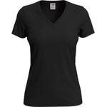 Stedman classic-t v-neck st2700 / Дамска тениска с v-образно деколте - черна s (st2700blos)