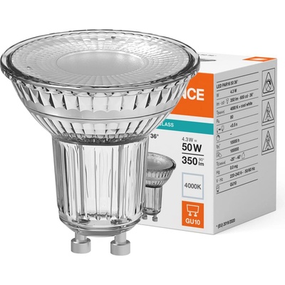LEDVANCE LED VALUE reflector PAR16 3.6W/50W GU10 4000K 350lm/36 NonDim 10Y