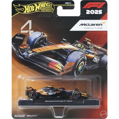 Hot Wheels Premium Formula 1 Autíčko, pretekárske F1 McLaren Lando Norris