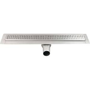 Gelco Manus - Душ канал от неръждаема стомана с решетка QUADRO, 95x13x6 см GMQ35 (GMQ35)