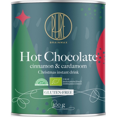 BrainMax Pure Pure® Hot Chocolate, Cinnamon & Cardamom, Горещ шоколад, канела и кардамон, БИО, 300 гр