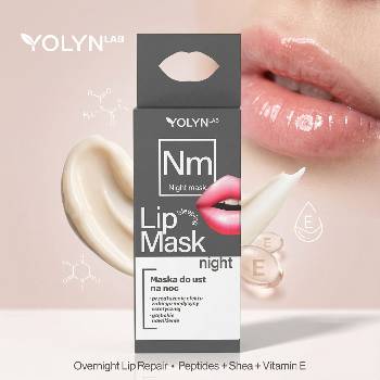 Yolyn Нощна маска-терапия за устни с пептиди YOLYN LAB Lip Mask (YN010848)