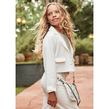 MAYORAL Връхна дреха тип сако в мръсно бял цвят за момиче Майорал