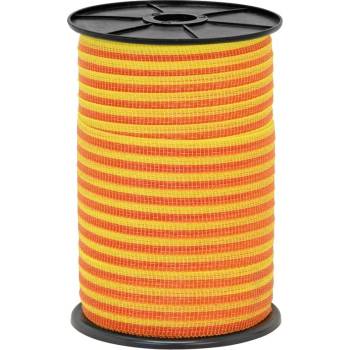 Fencee Páska 10mm, nerez 4×0,16, 250m, žluto-oranžová, pro elektrický ohradník