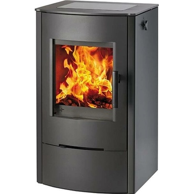 Haas & Sohn FIREPOT ocel černá 6,3 kW se sklokeramickou plotnou