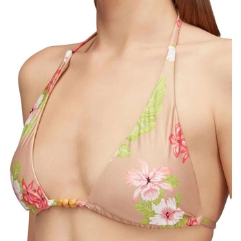 SUNDEK Garbo american dream hawaii print triangle bikini top - Beige / Pink (Durian)