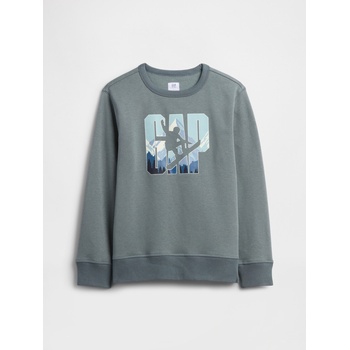 GAP Детски суитшърт с логото на GAP GAP | Zelen | Момчешки | XL