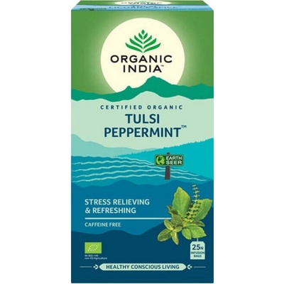 Organic India Tulsi s mátou porcovaný čaj 25 sáčků