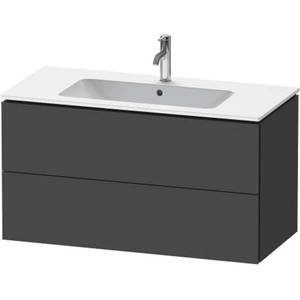 Duravit L-Cube - Шкафче за умивалник 55x102x48 см, 2 чекмеджета, графит матов LC624204949 (LC624204949)