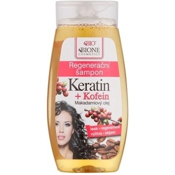 BC Bione Cosmetics Keratin kofein regenerační šampon Macadamia Oil 250 ml
