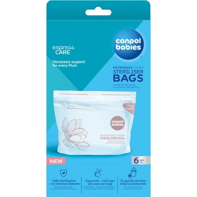 Canpol Пликчета за стерилизиране в микровълнова Canpol, 6 броя (70/002C)