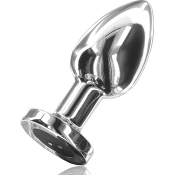 Image 1 of ToyJoy Buttocks The Glider Vibrating Metal Buttplug Large Silver