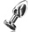 ToyJoy Buttocks The Glider Vibrating Metal Buttplug Large Silver
