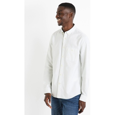 Celio Светлозелена мъжка риза на райета Celio Caoxfordy Celio | Zelen | МЪЖЕ | XXL