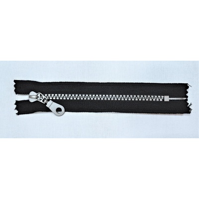 Zips kostený nedeliteľný 14cm / čierny