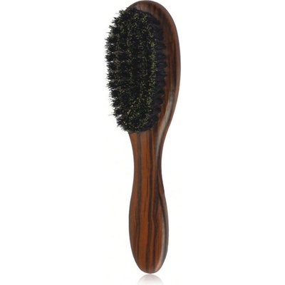 Malý dřevěný kartáč na vousy s přírodními štětinami