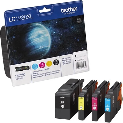 Brother Консуматив за принтер Brother LC-1280XL BK/C/M/Y Value Bonus Pack Ink Cartridge (LC1280XLVALBP)