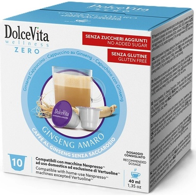 Dolce Vita Ženšenová káva bez cukru do Nespresso 10 kusov