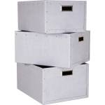 Bigso Светлосиви картонени кутии за съхранение в комплект от 3 броя Ture - Bigso Box of Sweden (4533C6249)