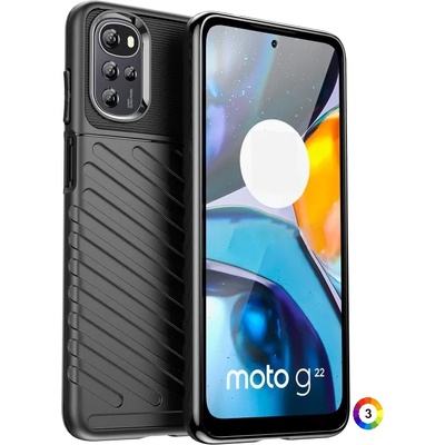 Motorola Moto E32 Удароустойчив Twill Texture Калъф и Протектор