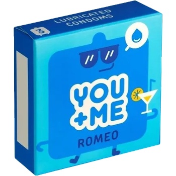 You&me ROMEO - Презервативы с дополнительной смазкой (3 шт. )