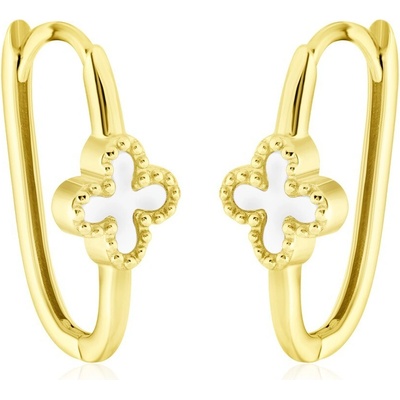 GEMMAX Oválné zlaté náušnice GLEYL-03768