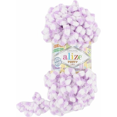 Puffy color pletení bez jehlic/háčku