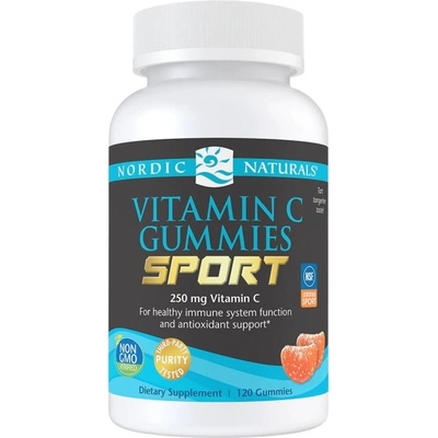 Nordic Naturals Vitamin C Gummies Sport 250 mg [120 желирани бонбони] Мандарина