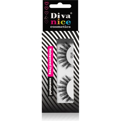 Diva & Nice Cosmetics Accessories изкуствени мигли от естествен косъм No. 8733