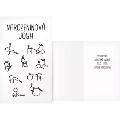 MFP paper s.r.o. Přání humorné Narozeninová jóga