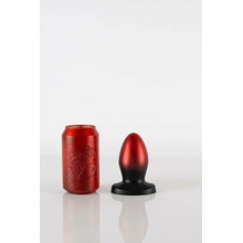 Twisted Beast Ted Demon Blood Ombre 6.5", prémiový silikónový análny kolík 10,7 x 3,8–5,3 cm