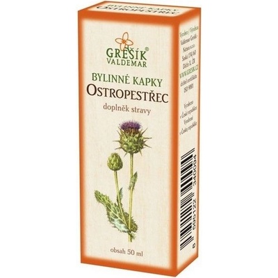 Grešík kapky Ostropestřec 50 ml 40%