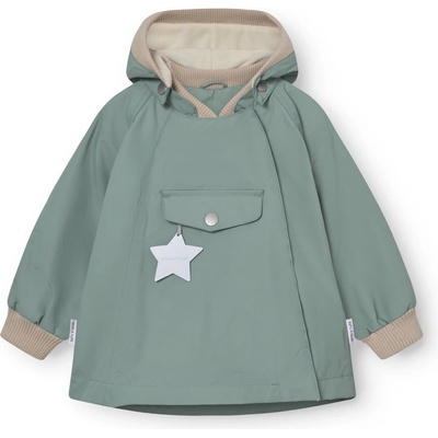 Mini A Ture Детско водоустойчиво яке Mini a ture Kid's Matwai Fleece Lined Jacket Waterproof jacket - Granite Green - размер 110 (703-6704-0114)