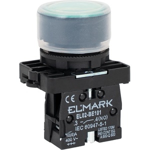 ELMARK EL 2-BP 31 ECONOMIC КРЪГЪЛ БУТОН С ВРЪЩАЩА ПРУЖИНА, NO, ЗЕЛЕН (401032E)