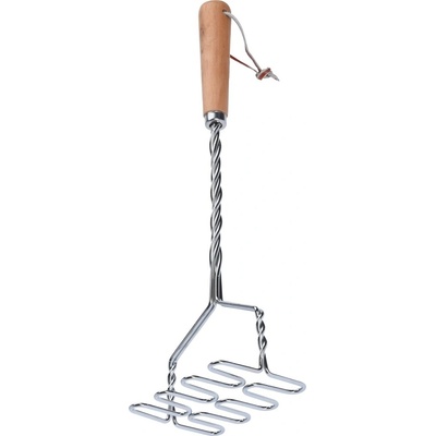 Mačkadlo brambor 37cm, dřevo/kov – Sleviste.cz