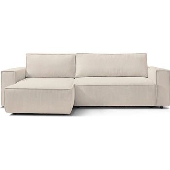 Bobochic Разтегателен диван от велур в бяло и бежово Nihad - Bobochic Paris (102669)