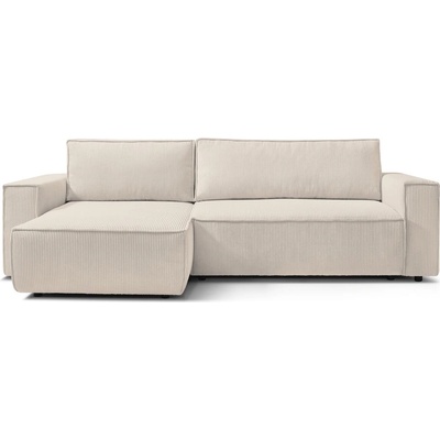 Bobochic Разтегателен диван от велур в бяло и бежово Nihad - Bobochic Paris (102669)