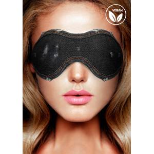 Ouch! Denim Eye Mask Roughend Denim Style Black