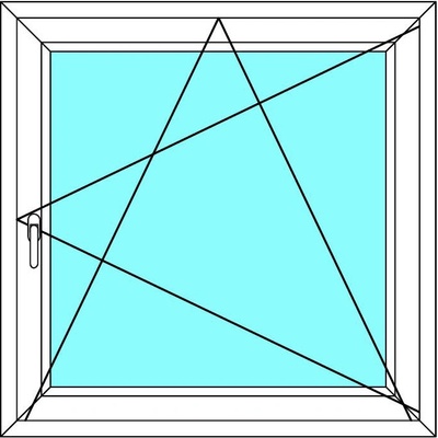 Ekosun Plastové okno 90x140 otevíravé i sklopné Ekosun 70