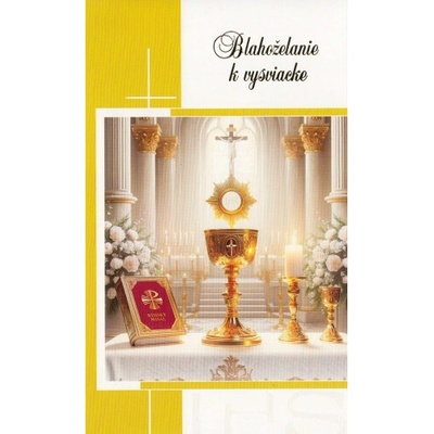 Pozdrav: Blahoželanie k vysviacke - s textom (15-146)